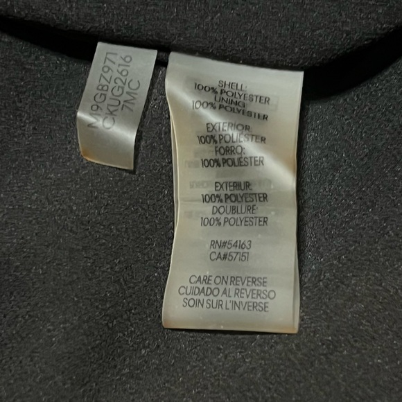 Calvin Klein Satin Mixed Floral Patterns Sleeveless V-Neck Belted Dress Sz 10 - Picture 13 of 13